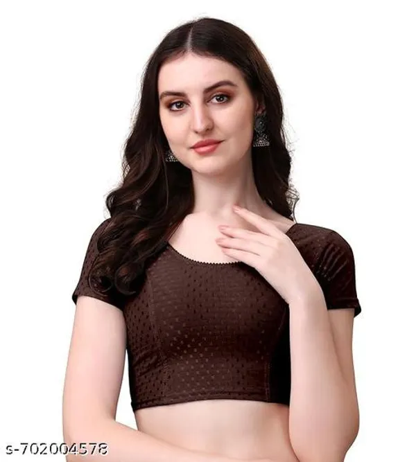 Black_Premium_Lycra_Blouse_For_Women