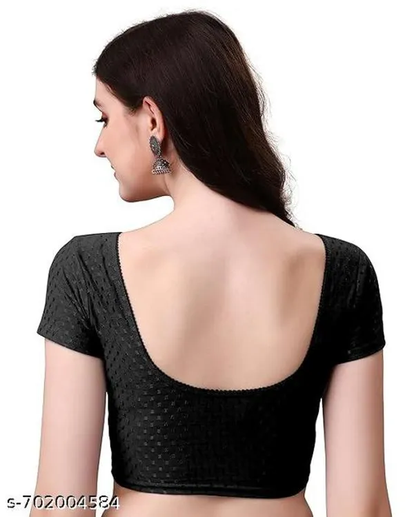 Black_Premium_Lycra_Blouse_For_Women