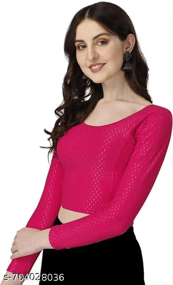 Multicolor_Premium_Lycra_Blouse_For_Women_Pack_Of_2