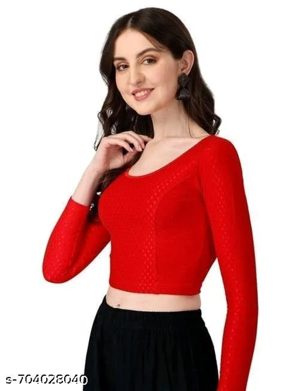 Multicolor_Premium_Lycra_Blouse_For_Women_Pack_Of_3