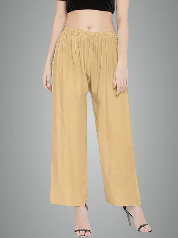 Beige_Premium_Lycra_Palazzo_For_Women