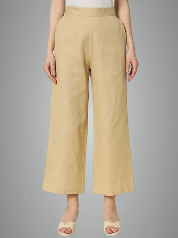 Beige_Premium_Lycra_Palazzo_For_Women