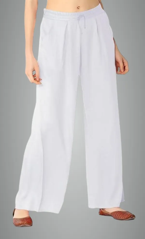 White_Premium_Lycra_Palazzo_For_Women