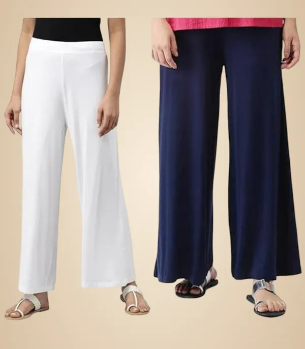 Off_White_And_Blue_Premium_Lycra_Palazzo_For_Women_Pack_Of_2
