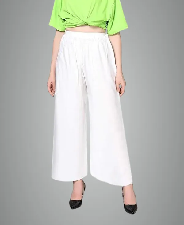 White_Premium_Lycra_Palazzo_For_Women
