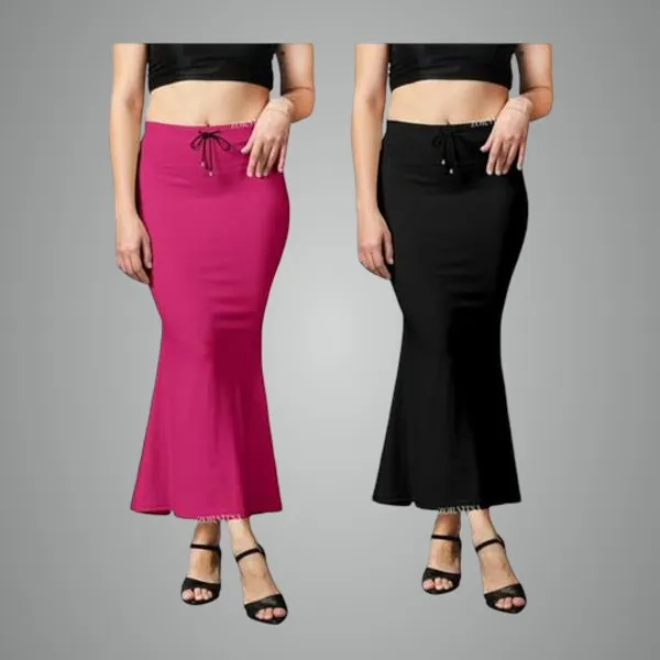 Pink_And_Black_Premium_Lycra_Shapewear_Petticoat_Skirt_For_Women_Pack_Of_2