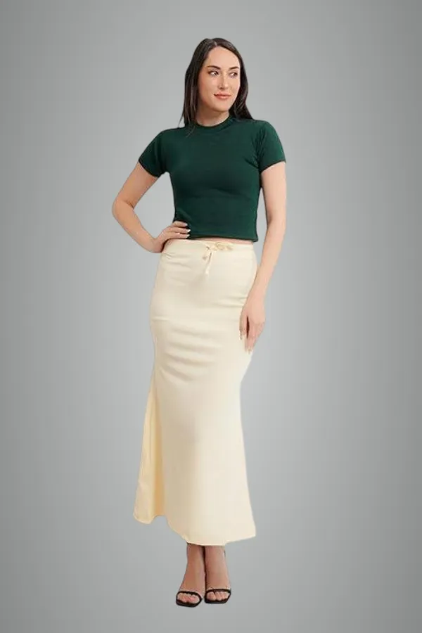 Beige_Premium_Lycra_Shapewear_Petticoat_Skirt_For_Women