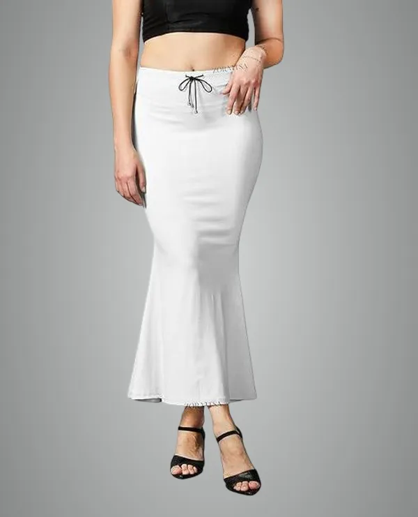 White_Premium_Lycra_Shapewear_Petticoat_Skirt_For_Women