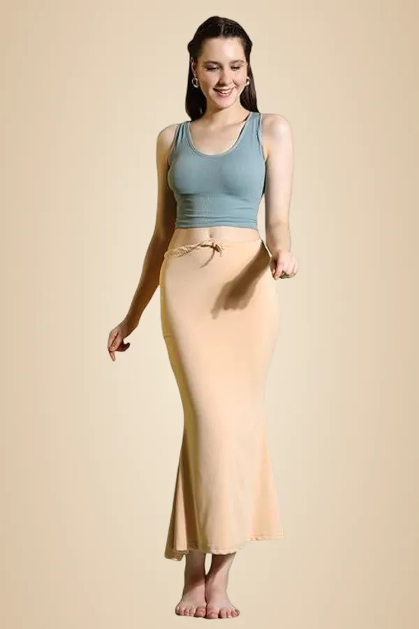 Beige_Premium_Lycra_Shapewear_Petticoat_Skirt_For_Women