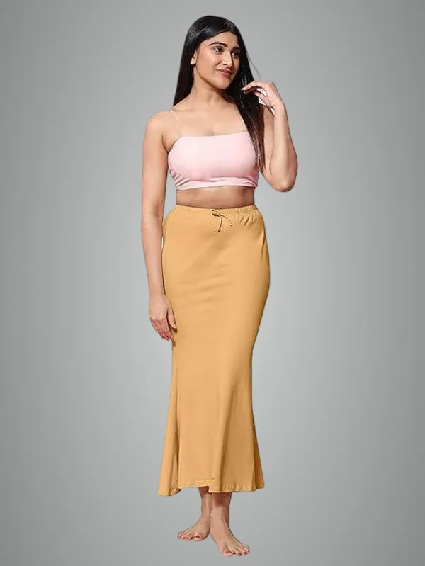 Beige_Premium_Lycra_Shapewear_Petticoat_Skirt_For_Women