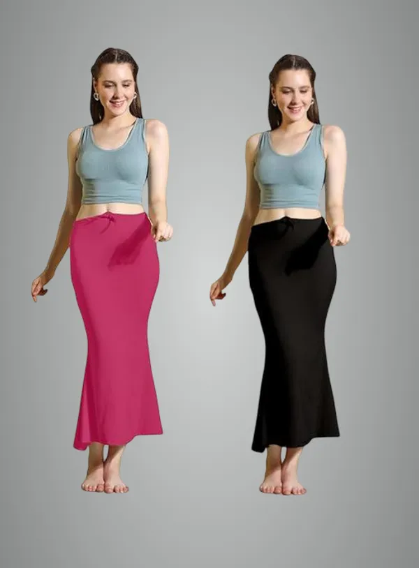 Multicolor_Premium_Lycra_Shapewear_Petticoat_Skirt_For_Women_Pack_Of_2