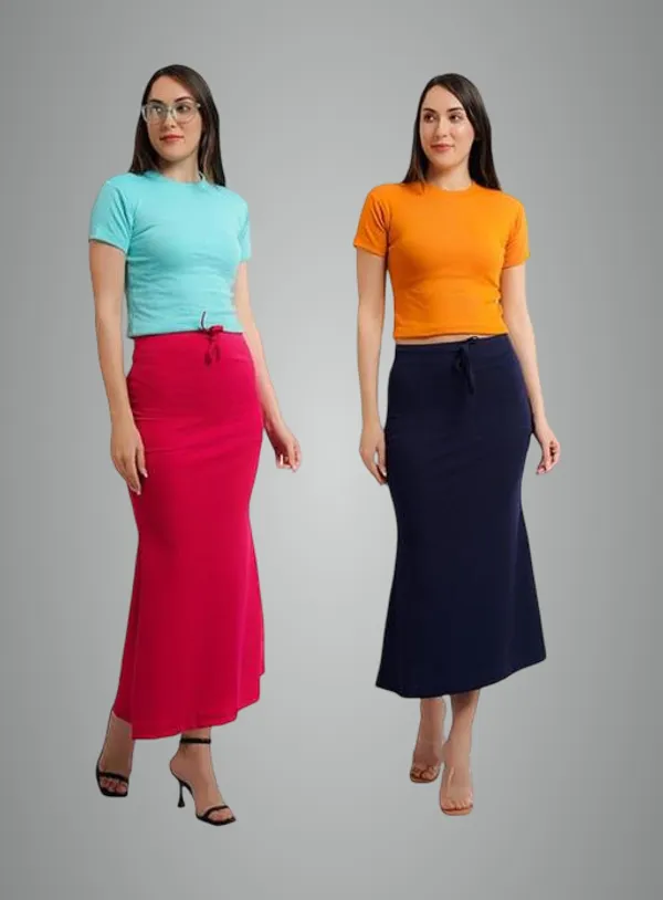 Multicolor_Premium_Lycra_Shapewear_Petticoat_Skirt_For_Women_Pack_Of_2