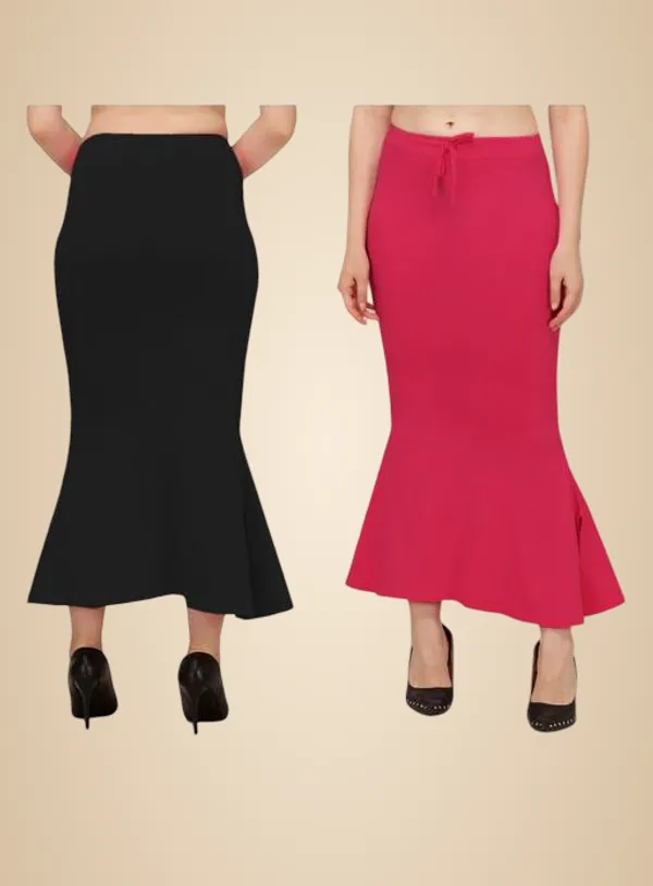 Multicolor_Premium_Lycra_Shapewear_Petticoat_Skirt_For_Women_Pack_Of_2