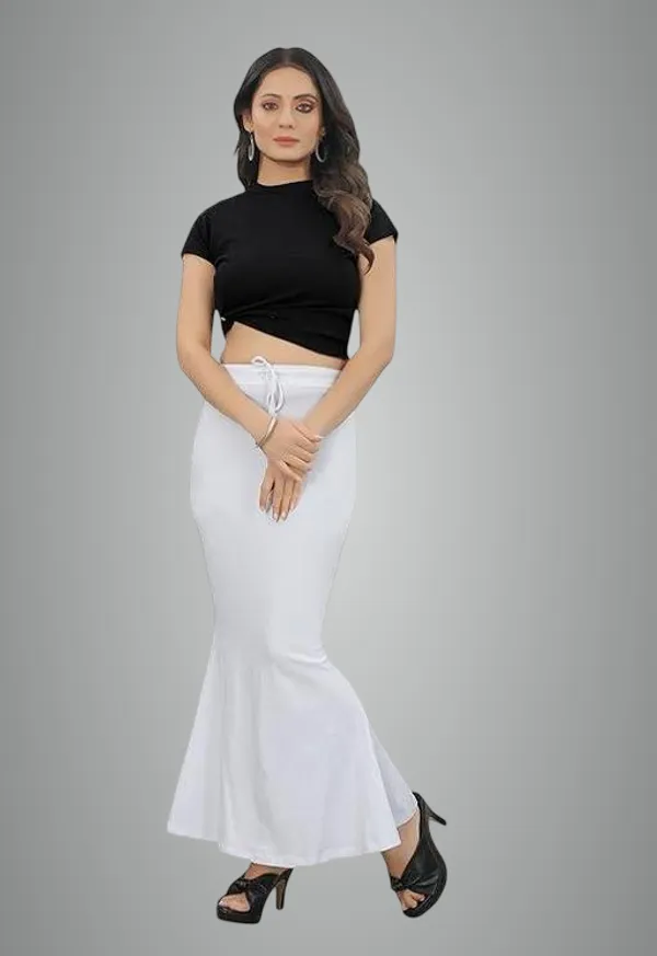 White_Premium_Lycra_Shapewear_Petticoat_Skirt_For_Women