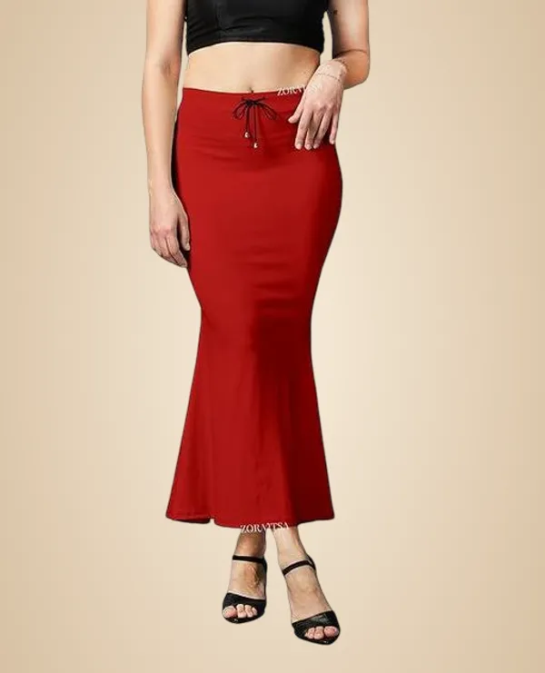 Red_Premium_Lycra_Shapewear_Petticoat_Skirt_For_Women