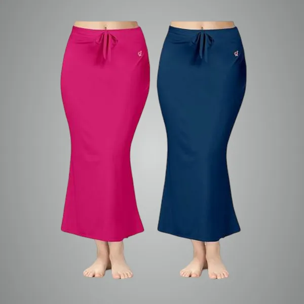 Blue_And_Pink_Premium_Lycra_Shapewear_Petticoat_Skirt_For_Women_Pack_Of_2