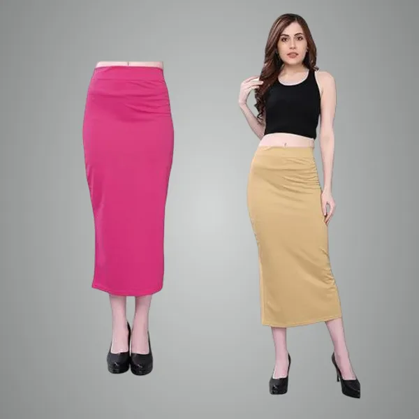 Multicolor_Premium_Lycra_Shapewear_Petticoat_Skirt_For_Women_Pack_Of_2