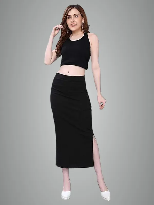 Black_Premium_Lycra_Shapewear_Petticoat_Skirt_For_Women