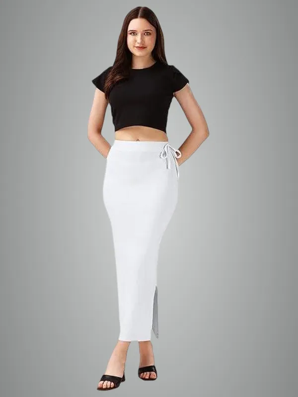 White_Premium_Lycra_Shapewear_Petticoat_Skirt_For_Women