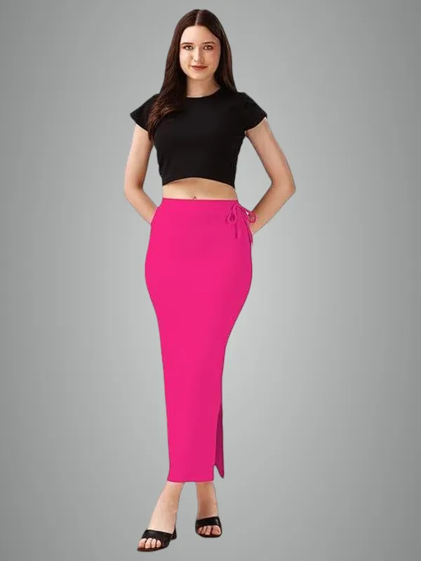 Pink_Premium_Lycra_Shapewear_Petticoat_Skirt_For_Women