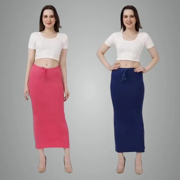 Navy_Blue_And_Pink_Premium_Lycra_Shapewear_Petticoat_Skirt_For_Women_Pack_Of_2