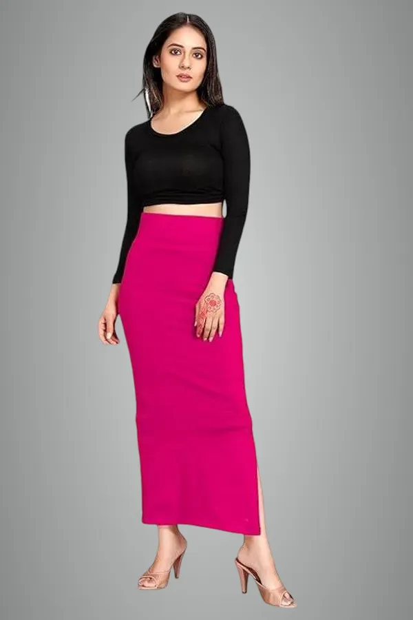 Pink_Premium_Lycra_Shapewear_Petticoat_Skirt_For_Women