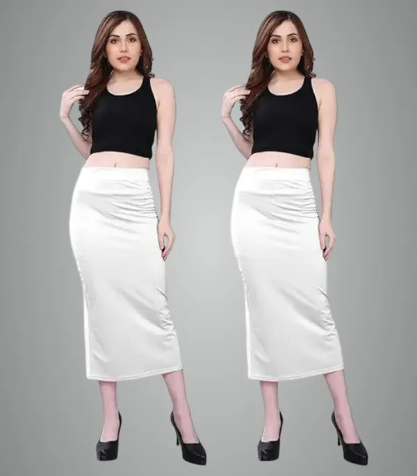 White_Premium_Lycra_Shapewear_Petticoat_Skirt_For_Women_Pack_Of_2
