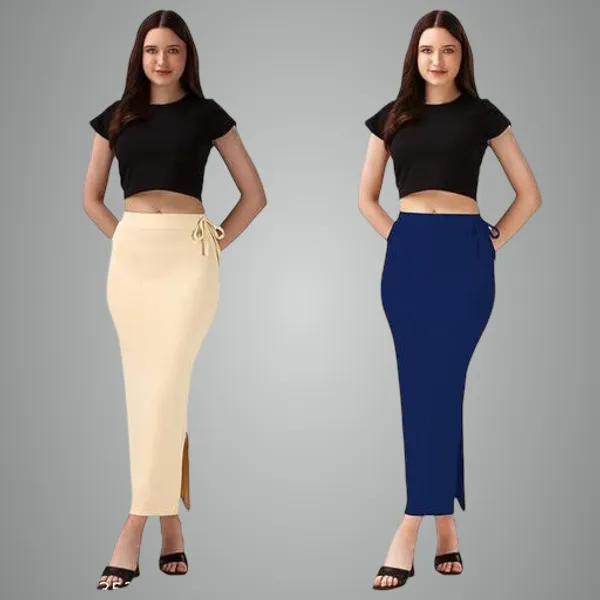 Off_White_And_Blue_Premium_Lycra_Shapewear_Petticoat_Skirt_For_Women_Pack_Of_2