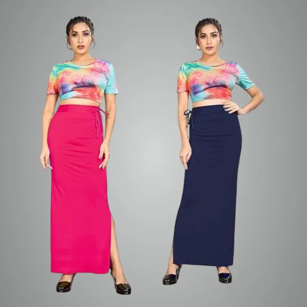 Multicolor_Premium_Lycra_Shapewear_Petticoat_Skirt_For_Women_Pack_Of_2