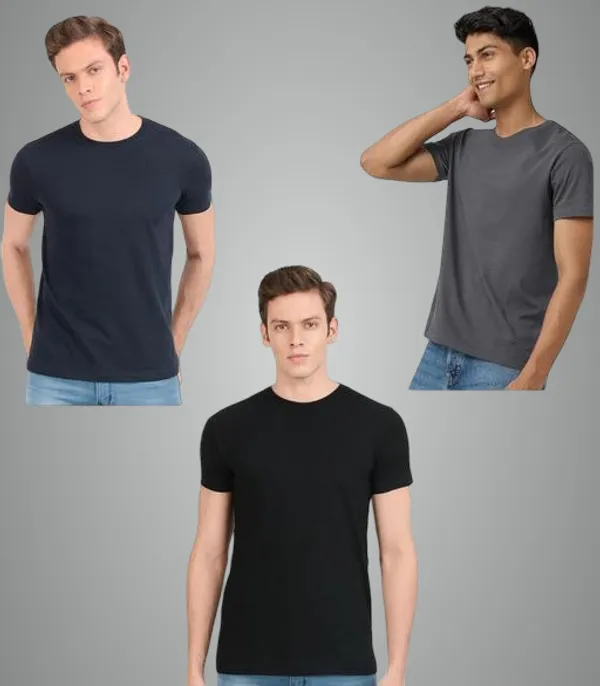 Multicolor_Premium_Lycra_T_Shirt_For_Men_Pack_Of_3