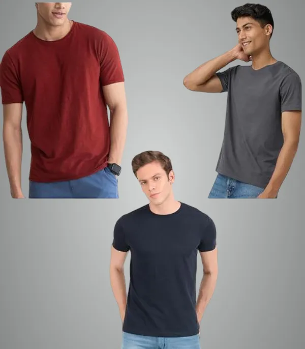 Multicolor_Premium_Lycra_T_Shirt_For_Men_Pack_Of_3