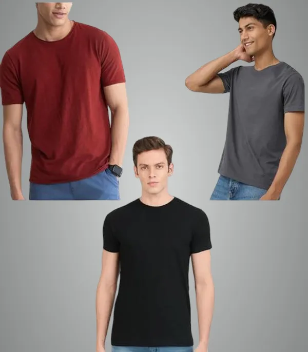 Multicolor_Premium_Lycra_T_Shirt_For_Men_Pack_Of_3