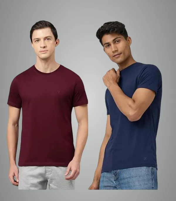 Multicolor_Premium_Lycra_T_Shirt_For_Men_Pack_Of_2