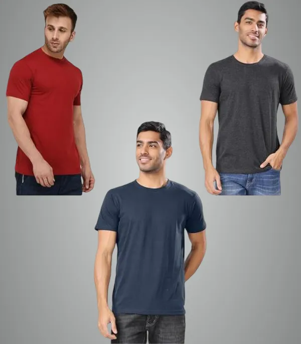 Multicolor_Premium_Lycra_T_Shirt_For_Men_Pack_Of_3