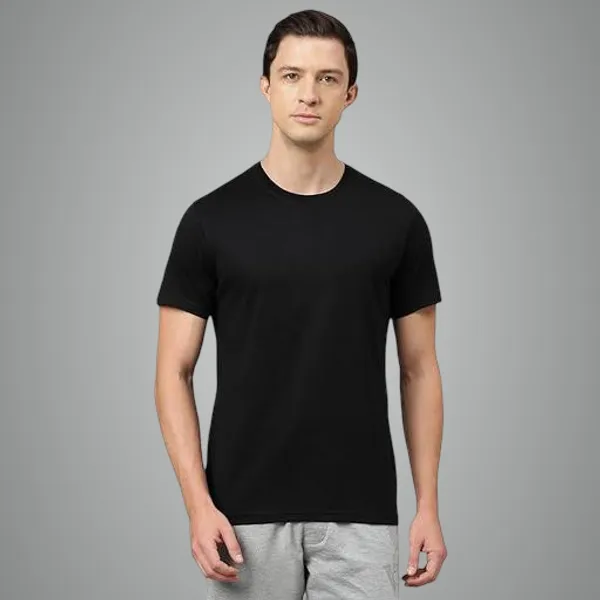 Black_Premium_Lycra_T_Shirt_For_Men