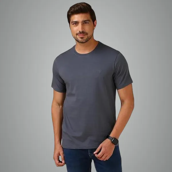 Grey_Premium_Lycra_T_Shirt_For_Men