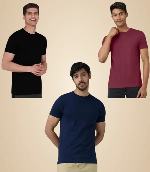 Multicolor_Premium_Lycra_T_Shirt_For_Men_Pack_Of_3