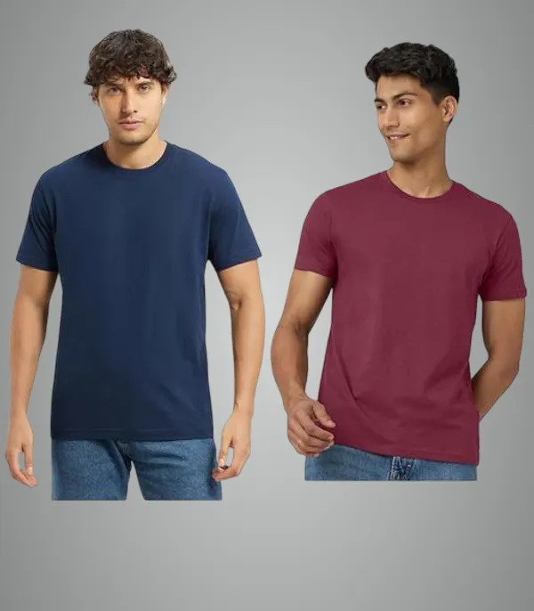 Multicolor_Premium_Lycra_T_Shirt_For_Men_Pack_Of_2
