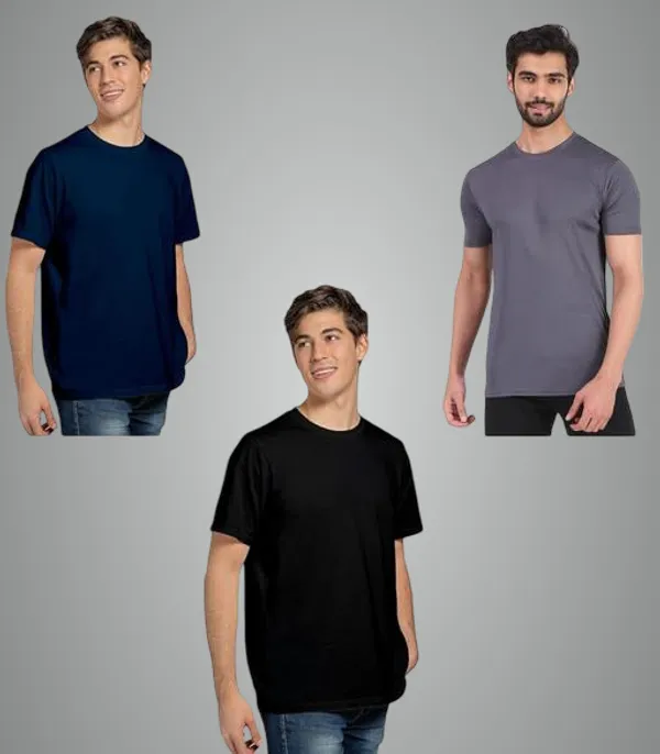 Multicolor_Premium_Lycra_T_Shirt_For_Men_Pack_Of_3