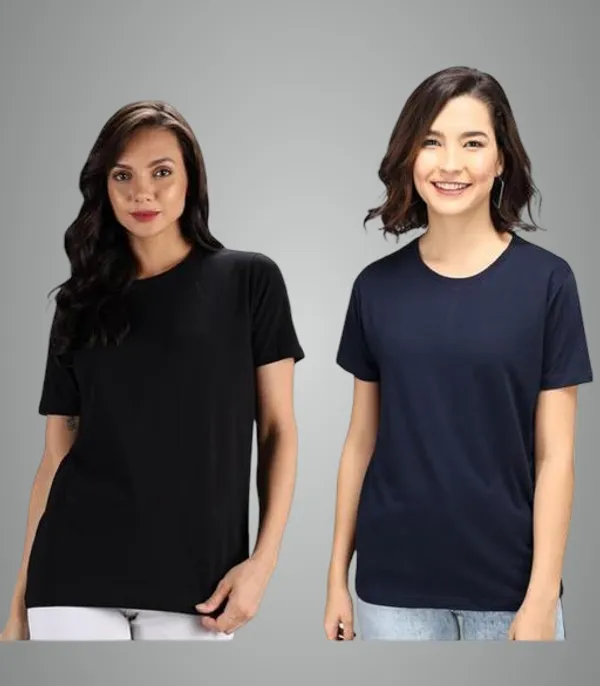 Multicolor_Premium_Polyester_T_Shirt_For_Women_Pack_Of_2