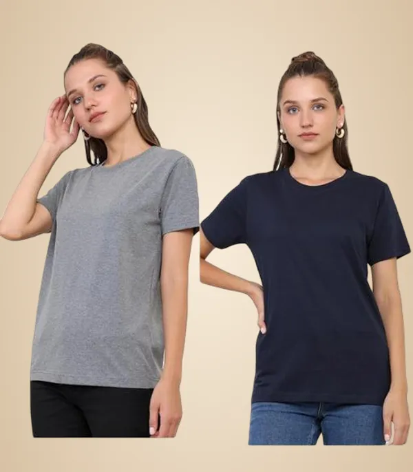 Multicolor_Premium_Polyester_T_Shirt_For_Women_Pack_Of_2