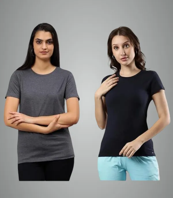 Multicolor_Premium_Polyester_T_Shirt_For_Women_Pack_Of_2