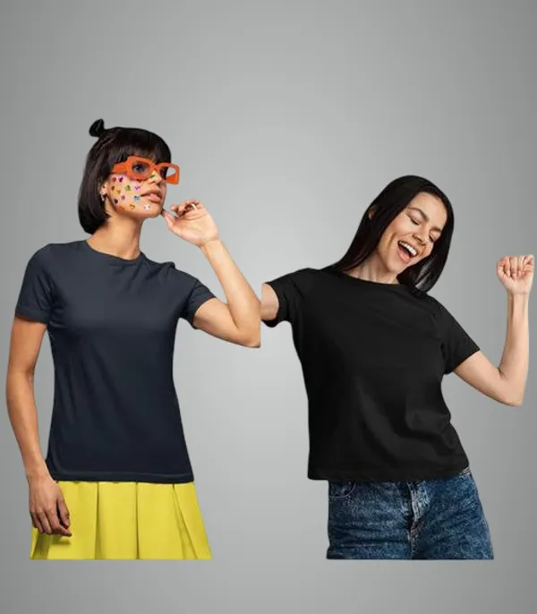 Multicolor_Premium_Polyester_T_Shirt_For_Women_Pack_Of_2