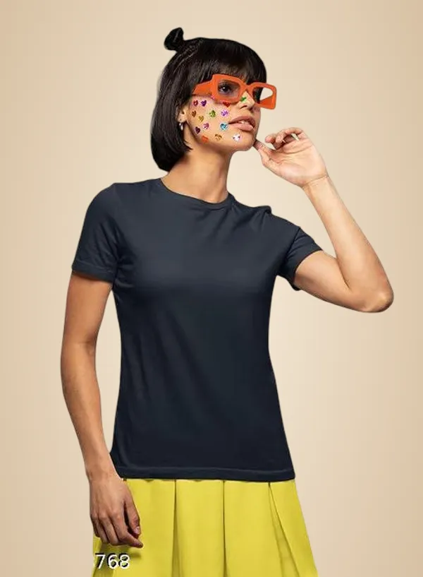 Black_Premium_Polyester_T_Shirt_For_Women