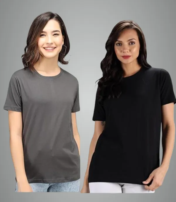 Multicolor_Premium_Polyester_T_Shirt_For_Women_Pack_Of_2