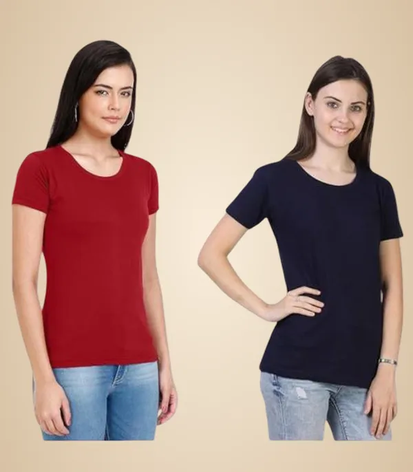 Multicolor_Premium_Polyester_T_Shirt_For_Women
