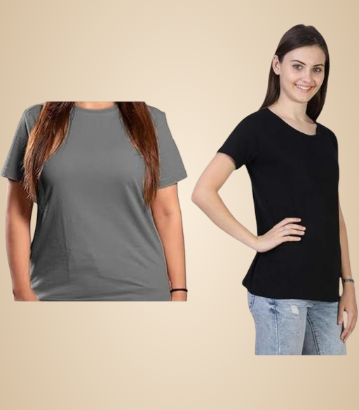 Multicolor_Premium_Polyester_T_Shirt_For_Women_Pack_Of_2