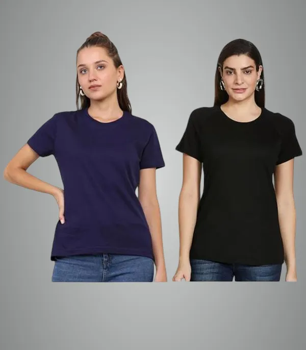 Multicolor_Premium_Polyester_T_Shirt_For_Women_Pack_Of_2