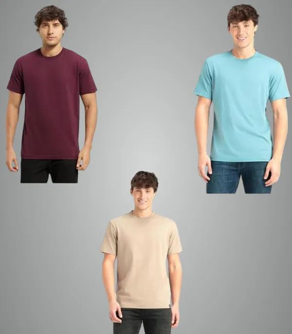 Multicolor_Premium_Lycra_T_Shirt_For_Men_Pack_Of_3