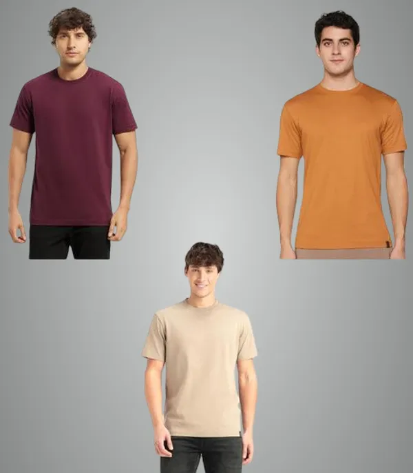 Multicolor_Premium_Lycra_T_Shirt_For_Men_Pack_Of_3
